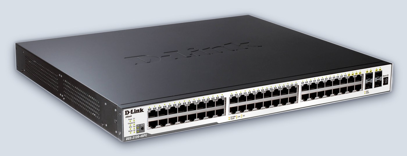 D-Link Switch 48 Port (48X PoE) 4xSFP/Giga ports + 2xPHY. Stack ports, L2/L3 Managed — image 2