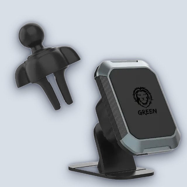 Green Lion 2 in 1 Magnetic Car Phone Holder