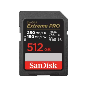 SanDisk Extreme PRO SDXC UHS-II V60 512GB Memory Card