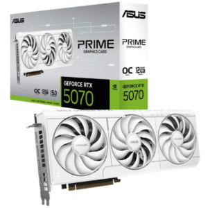 ASUS Prime GeForce RTX 5070 White OC Edition 12GB GDDR7 Graphics Card