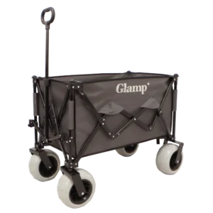Glamp Foldable Camping Cart with PU Wheels - Grey