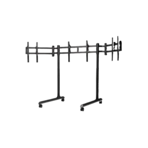 Next Level Racing Round Tube Freestanding Triple Monitor Stand