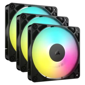 Corsair RS120 ARGB 120mm Case Fan 3-Pack (Black)